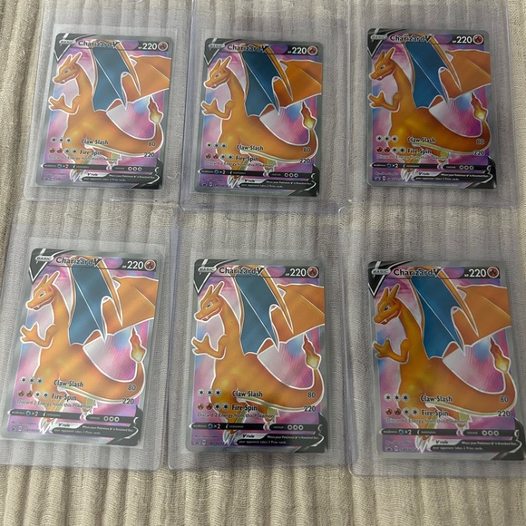 Lot of 6 Charizard V SWSH050 Holo Pokemon TCG NM-MT - Picture 1 of 3